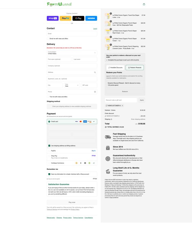 Formuland checkout page showing Formuland discount code box | Screenshot taken by SimplyCodes community member on Aug 24, 2025