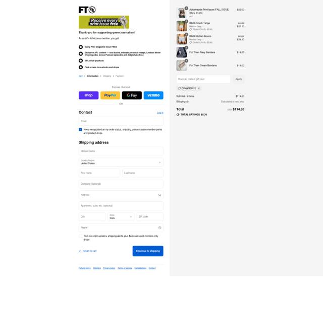 For Them checkout page showing For Them discount code box | Screenshot taken by SimplyCodes community member on Sep 6, 2025