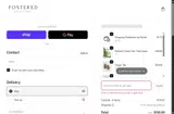 Fostered Collection coupon verification screenshot