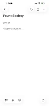 ALLISONCAROLS20 coupon verification screenshot