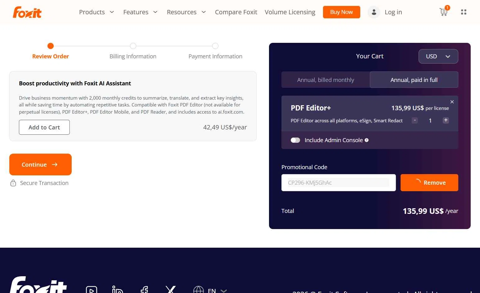 Foxit Promo Codes - 20% Off (5 Verified) Mar 2026