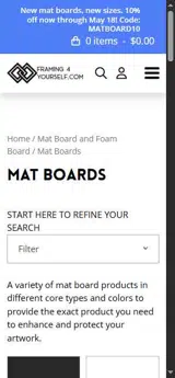 MATBOARD10 coupon verification screenshot