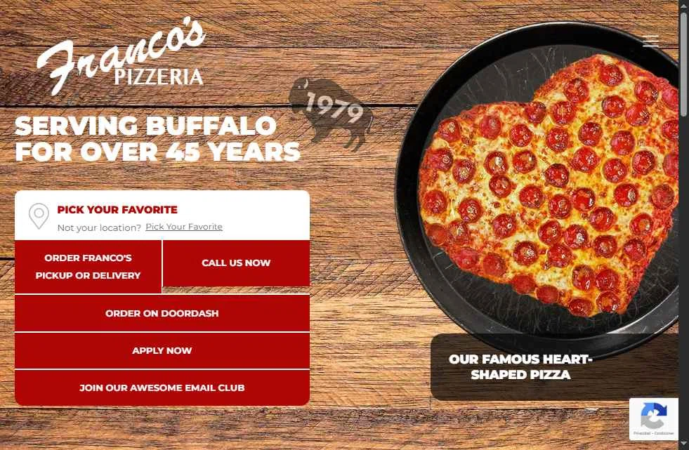 Franco's Pizza checkout page showing Franco's Pizza promo code box | Screenshot taken by SimplyCodes community member on Jan 11, 2026