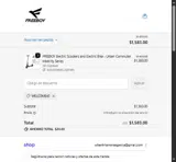 WELCOME40 coupon verification screenshot