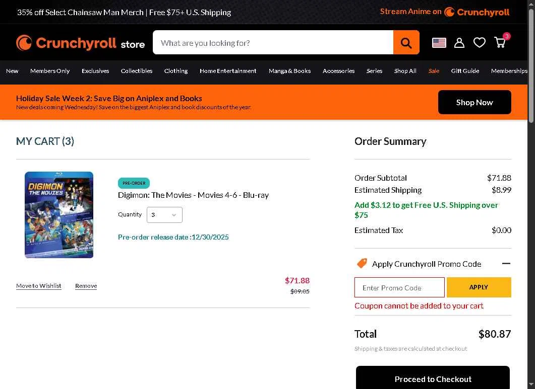 Freedom Research checkout page showing Freedom Research discount code box | Screenshot taken by SimplyCodes community member on Nov 10, 2025