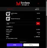 Freedom Strength Co coupon verification screenshot