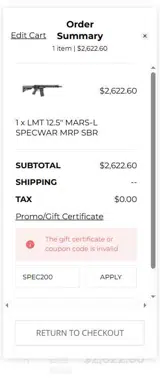 Freedom Trading Co. coupon verification screenshot