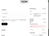 Freedom Trading Co. coupon verification screenshot
