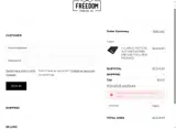 Freedom Trading Co. coupon verification screenshot