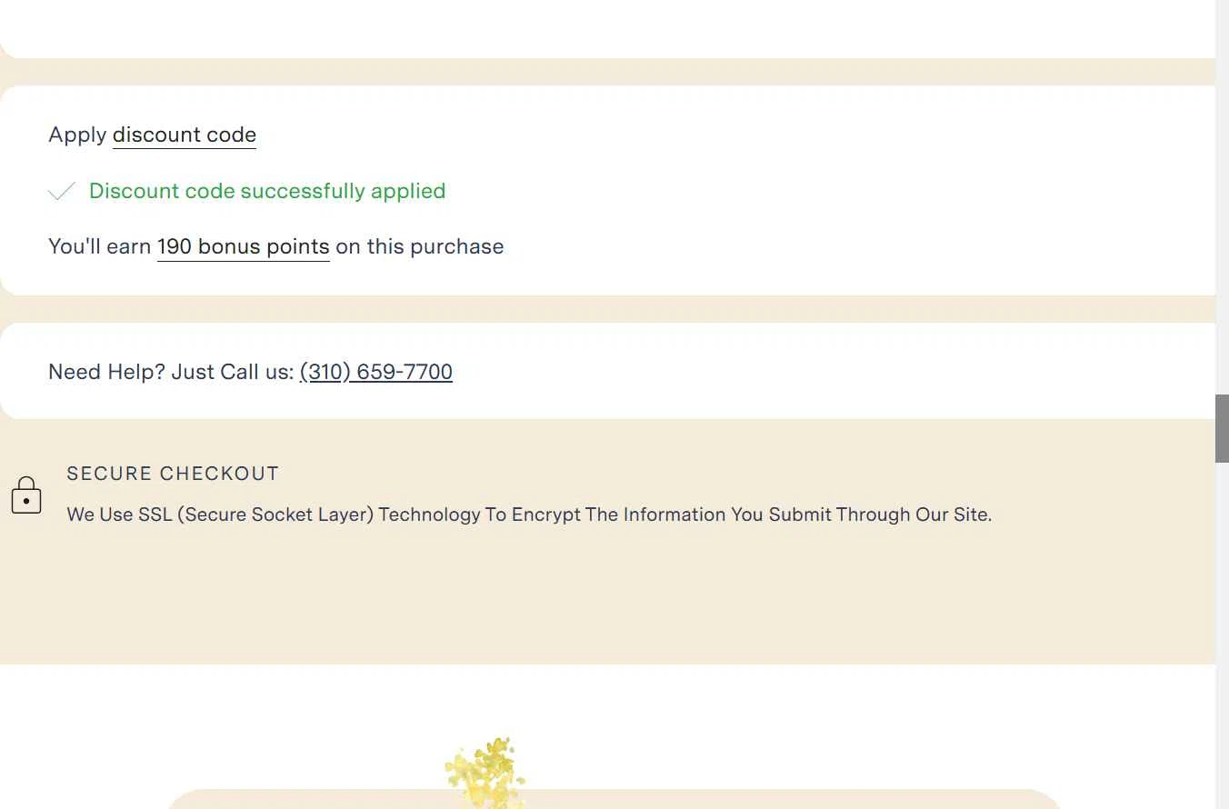 French Florist checkout page showing French Florist discount code box | Screenshot taken by SimplyCodes community member on Jan 8, 2026