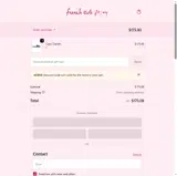 French Sole coupon verification screenshot