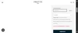 Frette coupon verification screenshot
