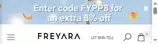 FREYARA coupon verification screenshot