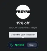 NINO15 coupon verification screenshot