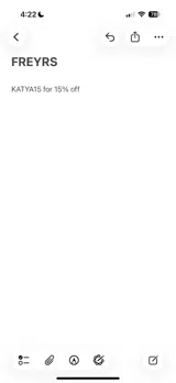 KATYA15 coupon verification screenshot