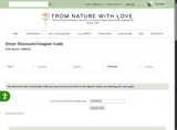 From Nature With Love coupon verification screenshot
