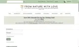 From Nature With Love coupon verification screenshot