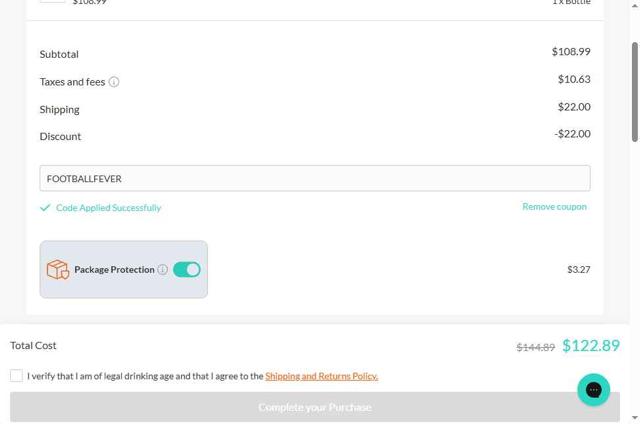 Frootbat checkout page showing Frootbat discount code box | Screenshot taken by SimplyCodes community member on Sep 4, 2025