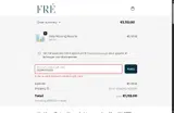 DOMROSE25 coupon verification screenshot