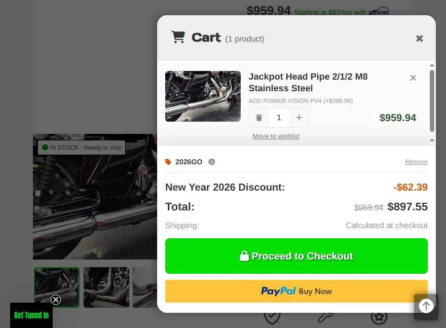 Fuel Moto checkout page showing Fuel Moto promo code box | Screenshot taken by SimplyCodes community member on Jan 31, 2026