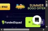 Funded Squad coupon verification screenshot