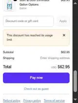 FurryFreshness coupon verification screenshot