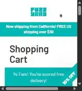 FuzzYard coupon verification screenshot