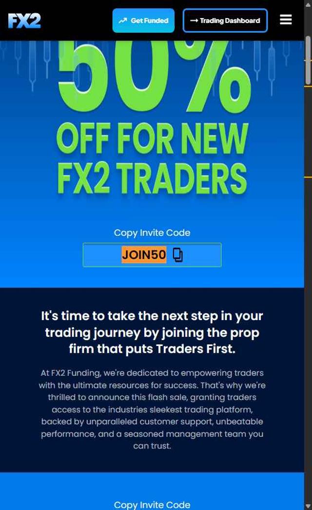 FX2 Funding checkout page showing FX2 Funding discount code box | Screenshot taken by SimplyCodes community member on Aug 14, 2025
