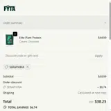 SERAPHINA coupon verification screenshot