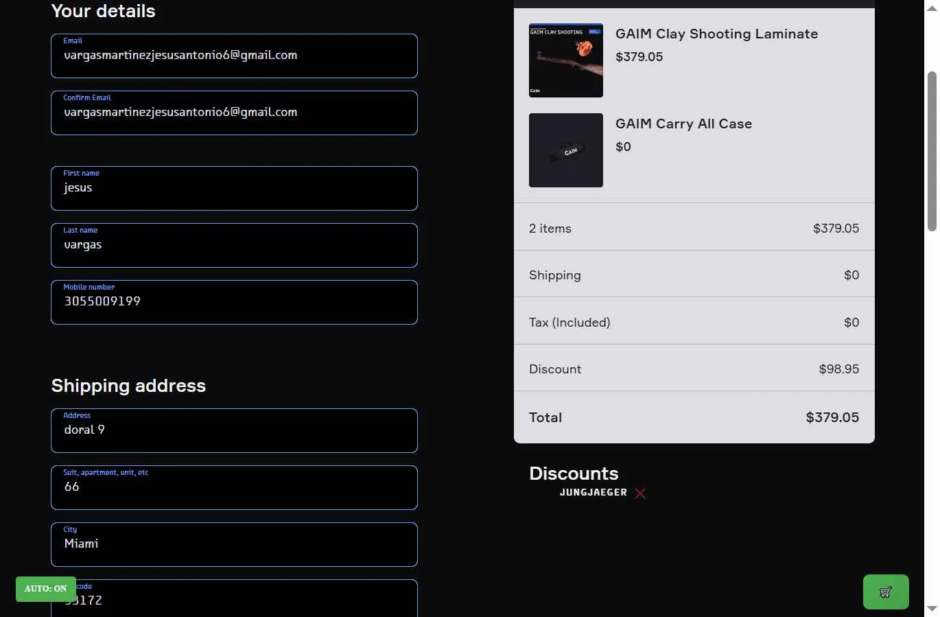 GAIM checkout page showing GAIM promo code box | Screenshot taken by SimplyCodes community member on Dec 6, 2025