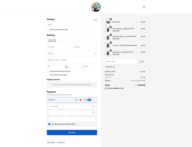 Galaxy Treats checkout page showing Galaxy Treats promo code box | Screenshot taken by SimplyCodes community member on Sep 8, 2025