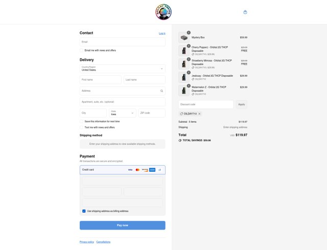 Galaxy Treats checkout page showing Galaxy Treats promo code box | Screenshot taken by SimplyCodes community member on Sep 8, 2025