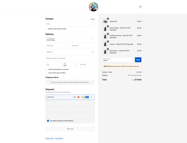 Galaxy Treats checkout page showing Galaxy Treats promo code box | Screenshot taken by SimplyCodes community member on Sep 8, 2025