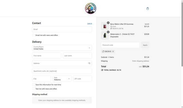 Galaxy Treats checkout page showing Galaxy Treats promo code box | Screenshot taken by SimplyCodes community member on Sep 5, 2025
