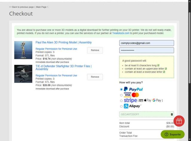 Gambody checkout page showing Gambody discount code box | Screenshot taken by SimplyCodes community member on Sep 12, 2025