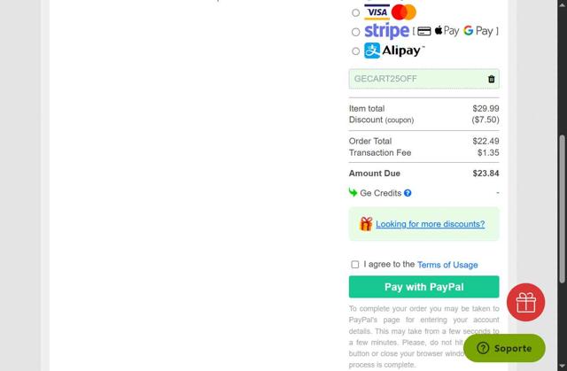 Gambody checkout page showing Gambody discount code box | Screenshot taken by SimplyCodes community member on Aug 28, 2025