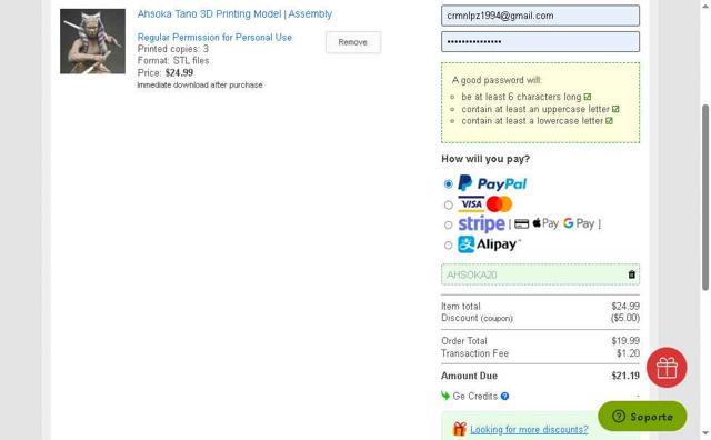 Gambody checkout page showing Gambody discount code box | Screenshot taken by SimplyCodes community member on Jul 27, 2025