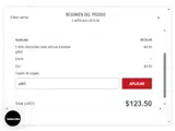 GameDay coupon verification screenshot