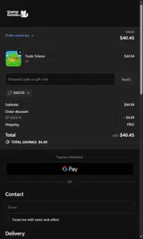 Game Goods coupon verification screenshot