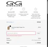 GameGuard Outdoors coupon verification screenshot