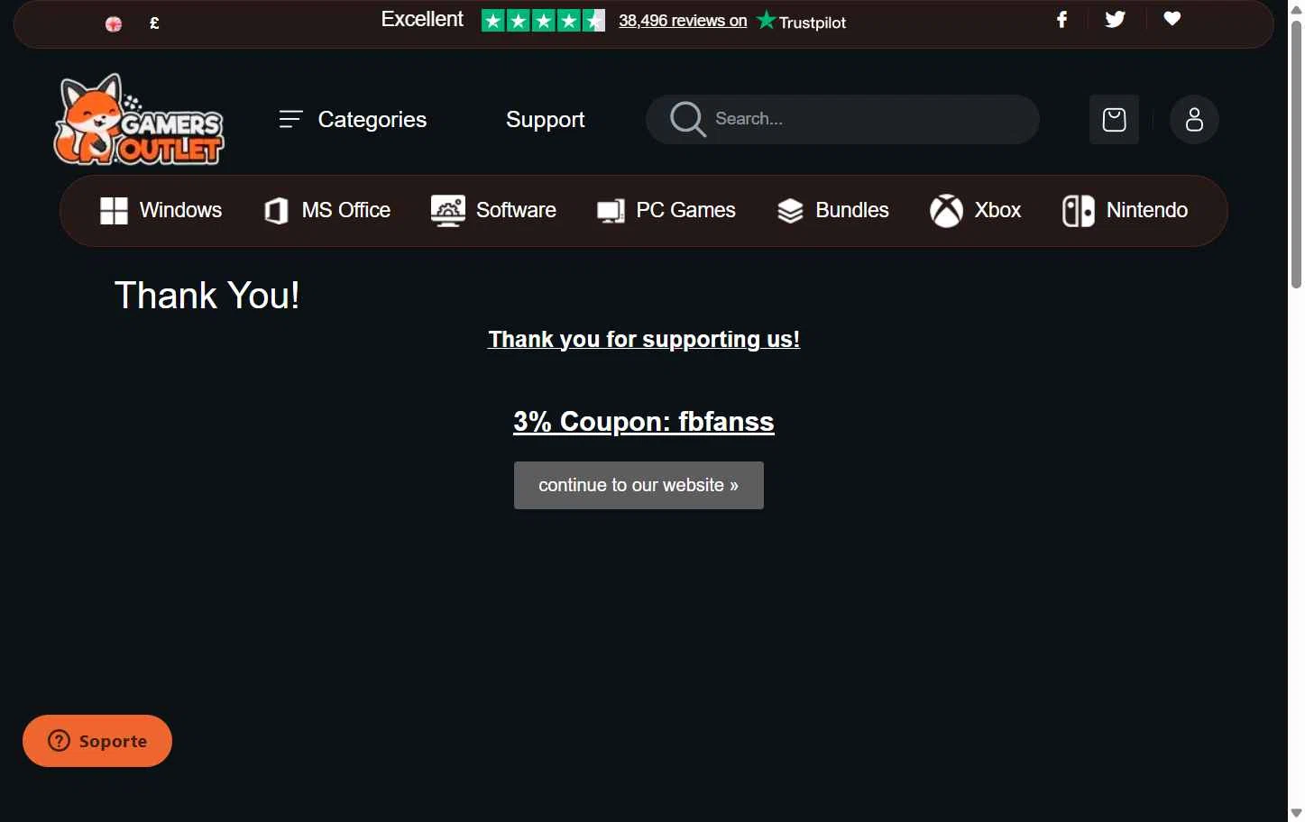 Gamers Outlet checkout page showing Gamers Outlet coupon code box | Screenshot taken by SimplyCodes community member on Feb 11, 2026