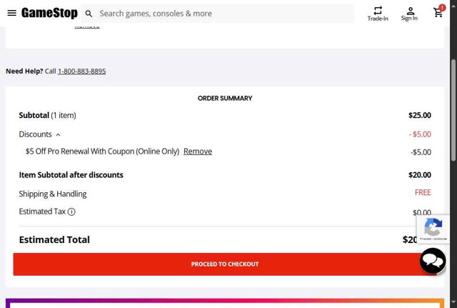 GameStop checkout page showing GameStop promo code box | Screenshot taken by SimplyCodes community member on Jun 9, 2025