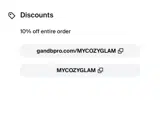 MYCOZYGLAM coupon verification screenshot
