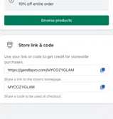 MYCOZYGLAM coupon verification screenshot