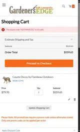 HEATWAVE25G coupon verification screenshot