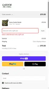 SUMMER10 coupon verification screenshot