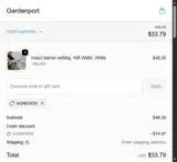 AGNEW30 coupon verification screenshot