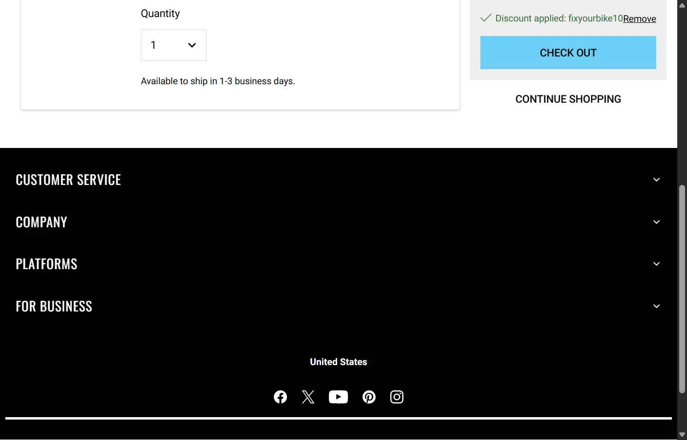 Garmin checkout page showing Garmin discount code box | Screenshot taken by SimplyCodes community member on Nov 25, 2025