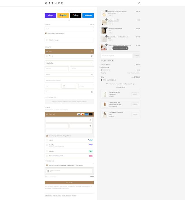 Gathre checkout page showing Gathre discount code box | Screenshot taken by SimplyCodes community member on Sep 14, 2025