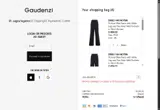 GAUDENZI10 coupon verification screenshot